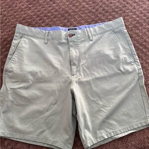 johnnie-O Men's Sage Green Flat Front Shorts